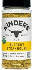 Kinder's Organic Buttery Steakhouse - EIGHT - 10.4 oz containers (83.2 oz total)