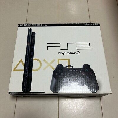 PS2 Slim Console System Charcoal Black SCPH-70000 CB PS2 Slim Console System Charcoal Black SCPH-70000 CB