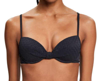 ESPRIT Women's Hamptons Beach RCS uw.Bra Bikini, Black Size 14B