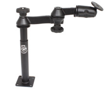 RAM-VP-SW1-89 Ram Mounts Double Swing Arm w/ 2.5" Round AMPS Hole Pattern Base