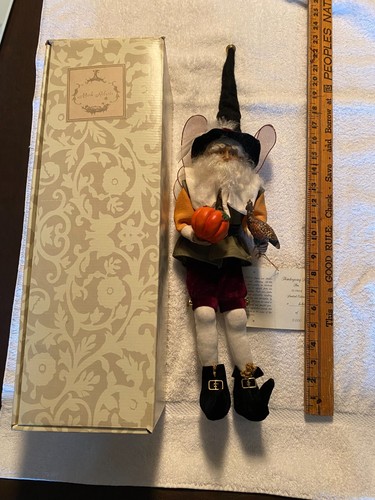 MARK ROBERTS Limited Edition #445/5000 Pumpkin Pie Fairy COA 51-26200 NEW - 第 1/14 張圖片