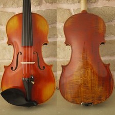 New Highly Flamed Stradivarius Violin 4/4 handmade Antiqued Style Varnish 436