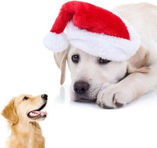 Pet Christmas Hats Cat Santa Hats,Dog Cat Pet Santa Hats for Cat Puppy Dog, Red