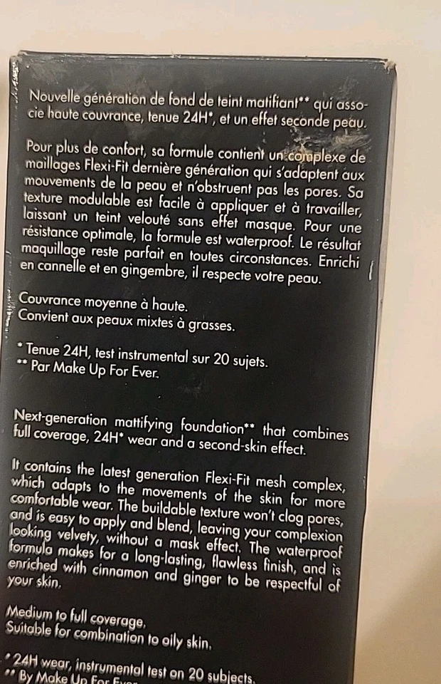 Make Up For Ever Matte Velvet Skin Full Coverage Foundation 30ml/1.01 Floz Y235 - Image 4 of 4