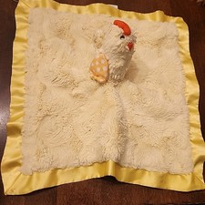 Cloud Island Fluffy Yellow Chicken Chick Lovey Security Blanket Baby Plush 13"