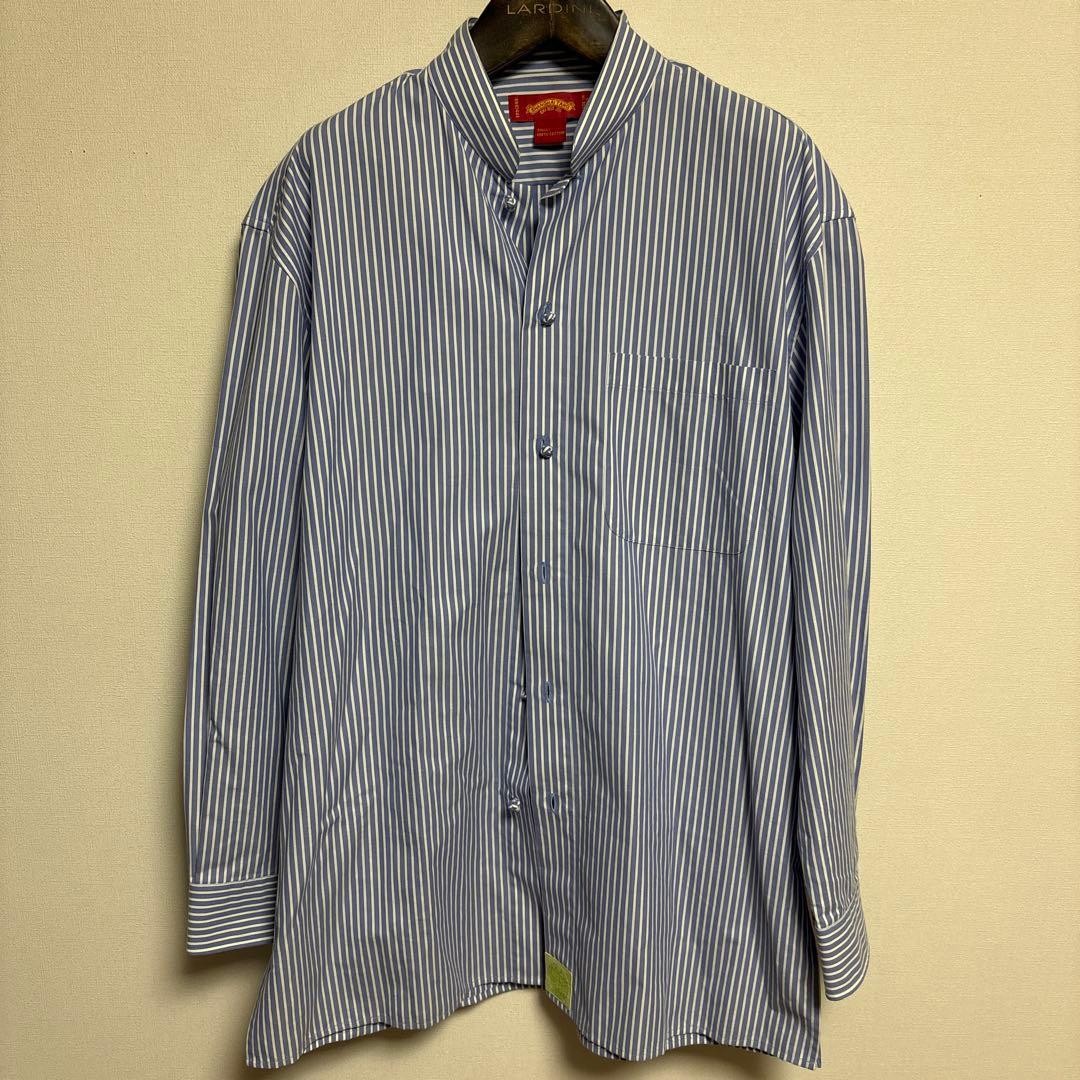 SHANGHAI TANG Stripe China Shirt M Blue Color | eBay