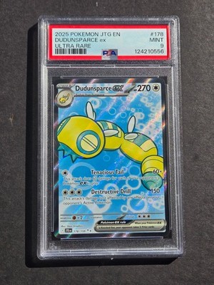 PSA 9 DUDUNSPARCE EX 178/159 - JOURNEY TOGETHER ULTRA RARE HOLO