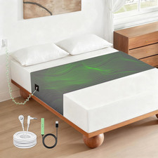 Grounding Sheets for All Mattress Sizes,Grounding Mat for Bed 10 Silver Fiber 9