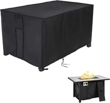 Rectangular Fire Pit Cover 43 Inch, Propane Gas Fire Pit Table Cover,Outdoor Wat