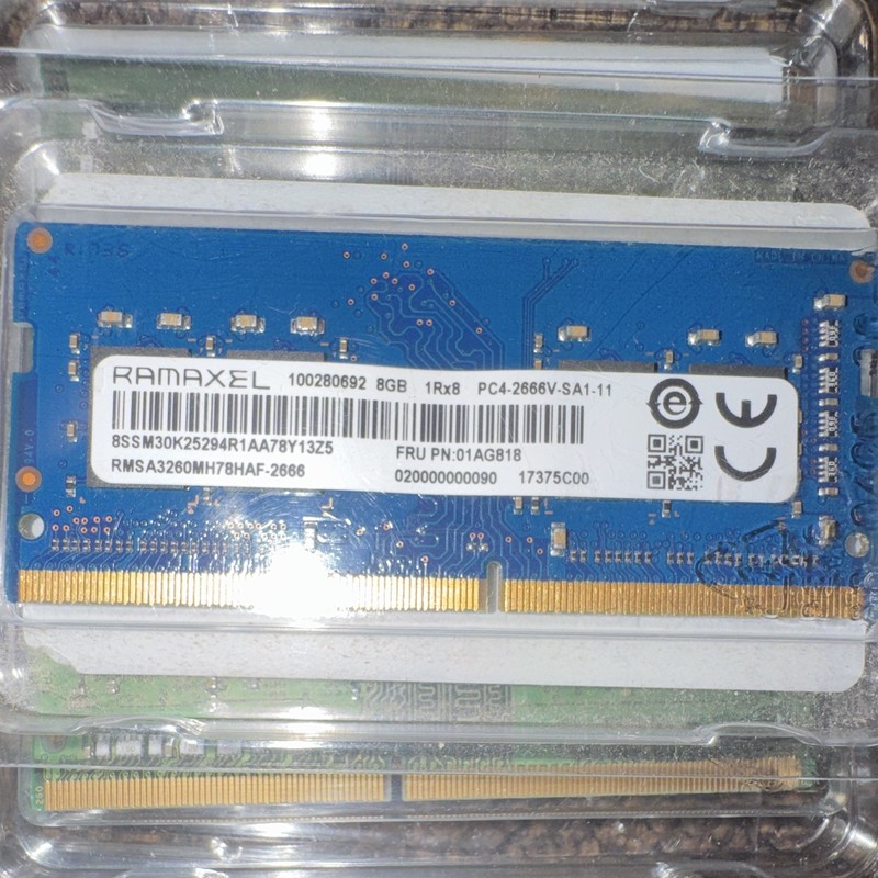 Ramaxel 8GB DDR4 2666MHz SODIMM Laptop RAM PC4-2666V 1Rx8 RMSA3260MH78HAF-2666