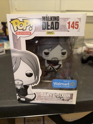 Daryl Dixon (145) (The Walking Dead) Black & White Walmart Exclusive Funko Pop