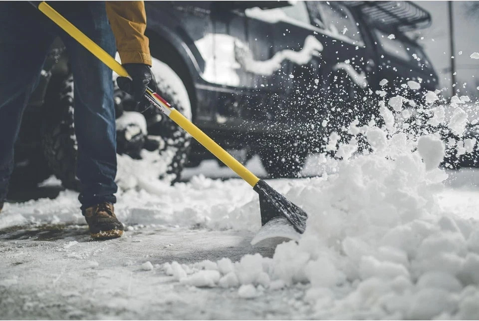 The Snowplow 36" Original Snow Pusher Shovel - UHMW Poly - Professional Grade