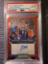 2020 Tyrese Maxey Prizm Rookie Signatures Choice Auto RC PSA 10 #TMX