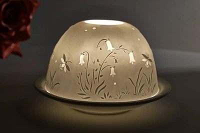Dome Light Nr. 30026 Glockenblume - Teelicht Windlicht Dekoration Porzellan - Bild 1 von 4
