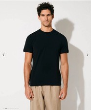 Midweight T-Shirt 82 GBP Lyocell Blend CDLP  Size Small RRP £82 black 