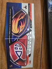 Atlanta Thrashers vs Montreal Canadiens Club Level Ticket Stub 11/23/2000