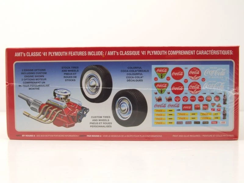 Plymouth Coupè 1941 Coca Cola Modellino Auto Kit Costruzione Plastica 1:25 AMT - Immagine 3 di 4