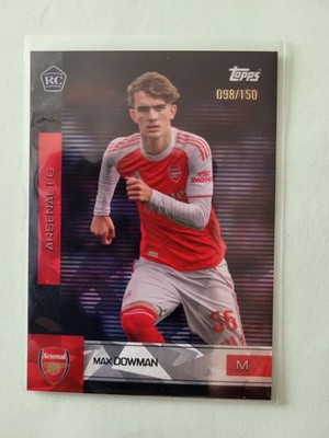 Topps Arsenal Team Set 25/26 Max Dowman Rookie Blue Icy/Cracked Ice Nr. 98/150