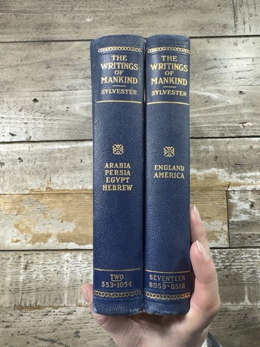 1924 Antique Book "The Writings of Mankind" Egypt, America, England