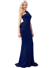 Jovani Aubergine Purple Formal Sleek Sleeveless Evening Gown Dress NWT Size 6