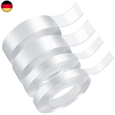 12m Doppelseitiges Klebeband Extra Stark Transparent,Abnehmbar Spurlos Double
