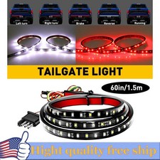60" LED Tailgate Light Strip Flexible Red Brake Flow Amber Turn for Truck Pickup