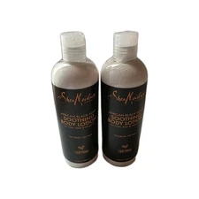 Shea Moisture African Black Soap Soothing Body Lotion Dry Skin 13 fl oz Lot of 2