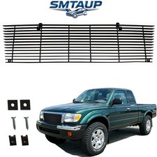 Black Grille For 1998 99 2000 Toyota Tacoma Billet Grill Insert Solid Al Replace