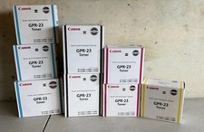 Genuine Canon GPR-23 Toner Set   C2550 C2880 C3380 C3580 B/Y/C/M New Set Of 8 