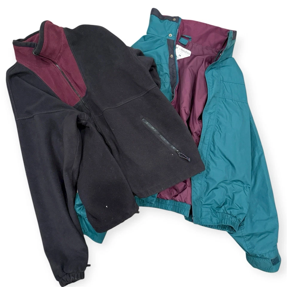 Chaqueta 3 en 1 Columbia Bugaboo Interchange vintage años 90 XL alta - con forro polar Foto 2 de 4