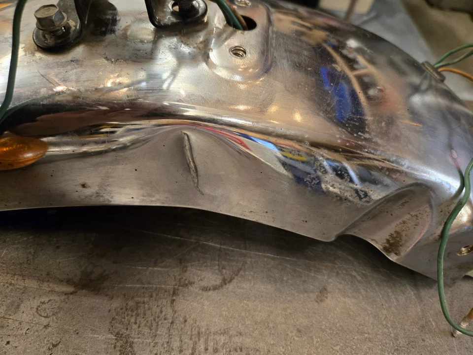 1974 1975 1976 Honda CB360 T Rear Fender Dented!!! Cheap!!! - Image 2 of 4