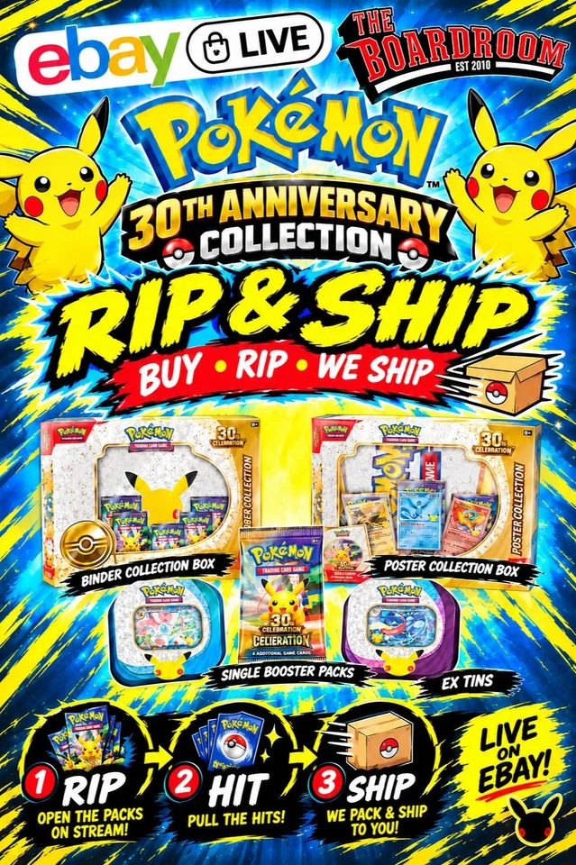 Pokemon TCG - 30th Anniversary Collection - Rip and Ship