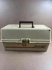 Vintage Fenwick 1080 Fishing Tackle Box Good Condition Tight Latch