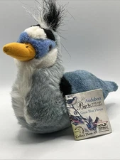 Vtg Wild Republic Audubon Great Blue Heron Plush Toy Bird w/Tags NO Sound #79654
