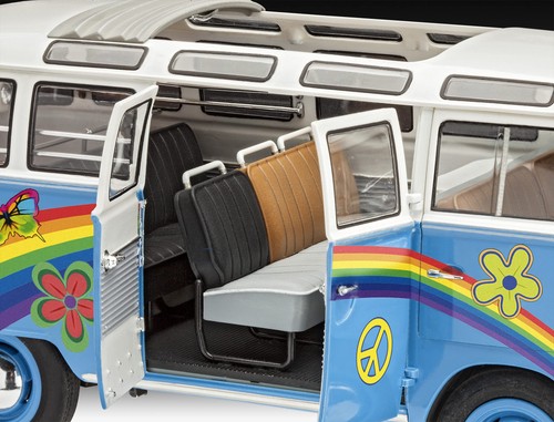German Revell (Revell) 1/24 Volkswagen T1 Samba Bus Flower Power 07050 - Picture 9 of 14