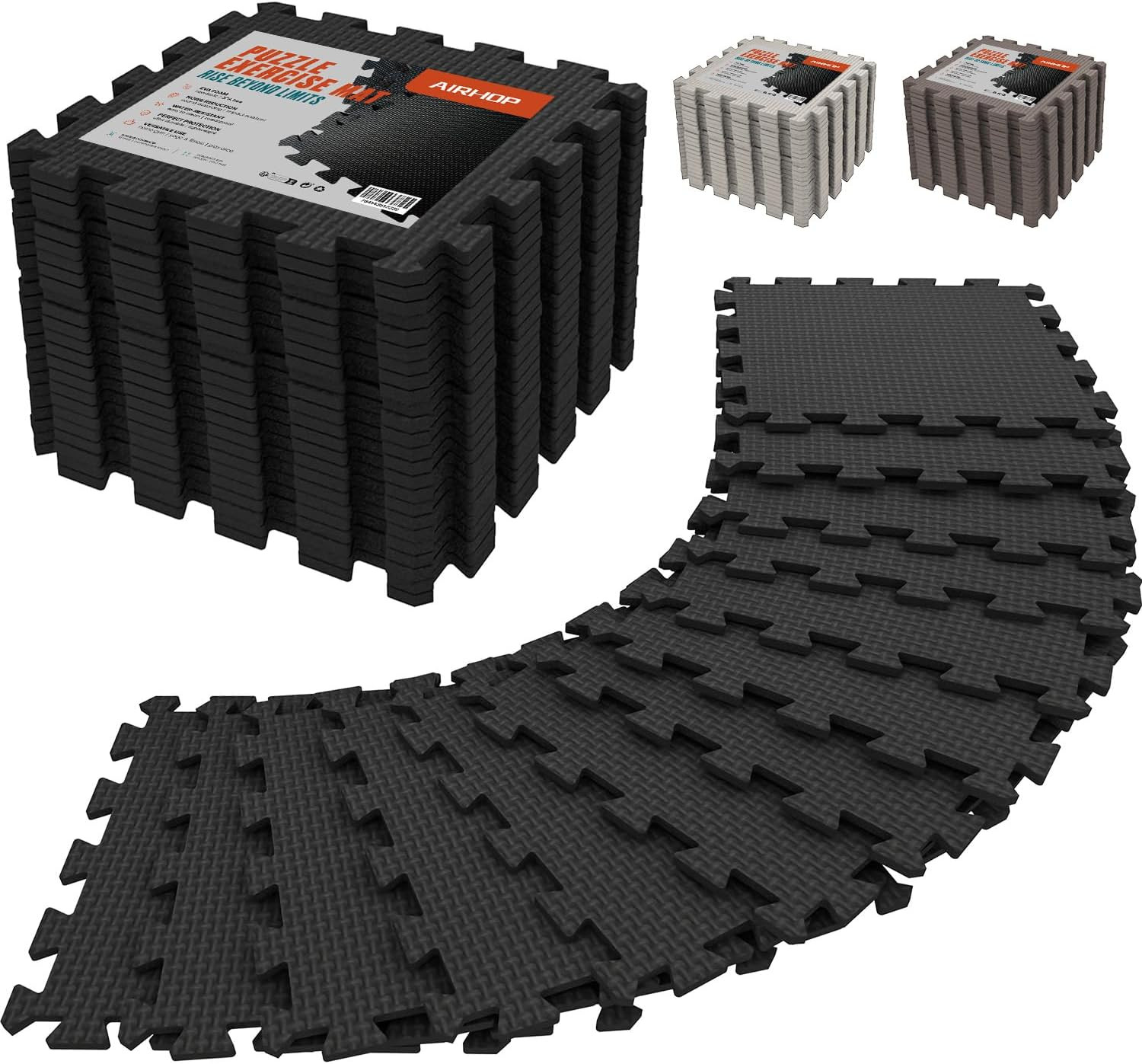 Foam Gym Floor Mat 18PCS Interlocking Puzzle Tiles Home Workout Flooring