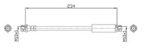 Metzger Bremsschlauch 4110359 Greenparts FüR Vag, Hinterachse Links