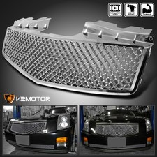 Fits 2003-2007 Cadillac Cts Honeycomb Style Chrome Front Bumper Hood Grille Fits 2003-2007 Cadillac Cts Honeycomb Style Chrome Front Bumper Hood Grille