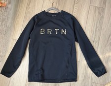 Burton Men's Crown Weatherproof Pullover Tech Fleece Black Camo Letters Med