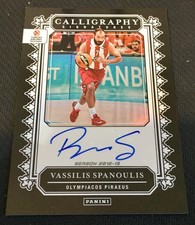 24/25 Crown Royale #VAS Vassilis Spanoulis Autograph Calligraphy SP Olympiacos