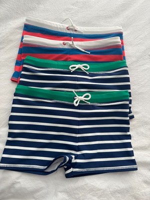 Mini Boden Euro Striped Swim Trunks Boys Size 8-9 years (4 pairs; read below)