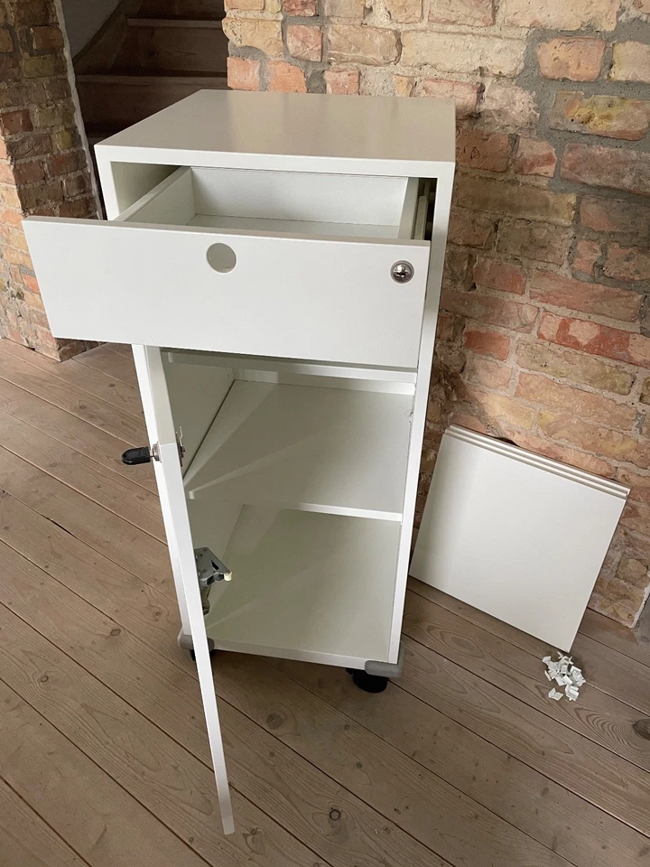 1x Vitra Rollcontainer hoch, Serie Ad-Hoc, weiss, Maße: H:110 x B:45,5 x T:45 cm - Bild 3 von 4