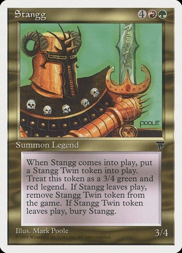 Stangg NM/M Chronicles Multicolor Legendary Creature Mtg Magic English Regular 
