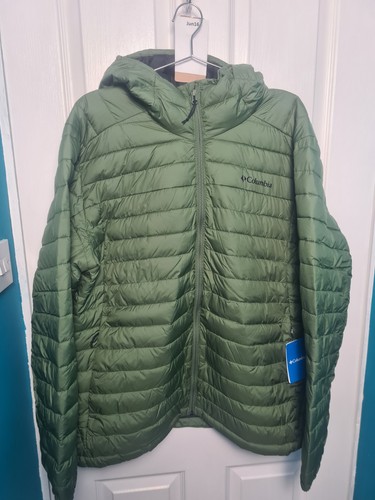 Columbia Men's Silver Falls Hooded Jacket in a canteen green color