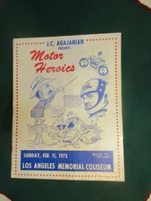 1973 EVEL KNIEVAL AGAJANIAN MOTOR HEROICS LA COLISEUM BOOKLET