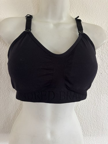 Kindred Bravely Sublime Hands-Free Pumping & Nursing Sports Bra Sz M Black