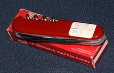 VINTAGE VICTORINOX SWISS ARMY OFFICIER SUISSE STANDARD KNIFE 0.3600 ROSTFREI BOX