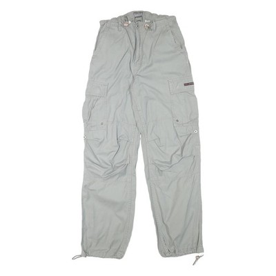 TEDDYS Herren Relaxierte Cargo-Hose Grau Polyester-Mischgewebe W27 L31