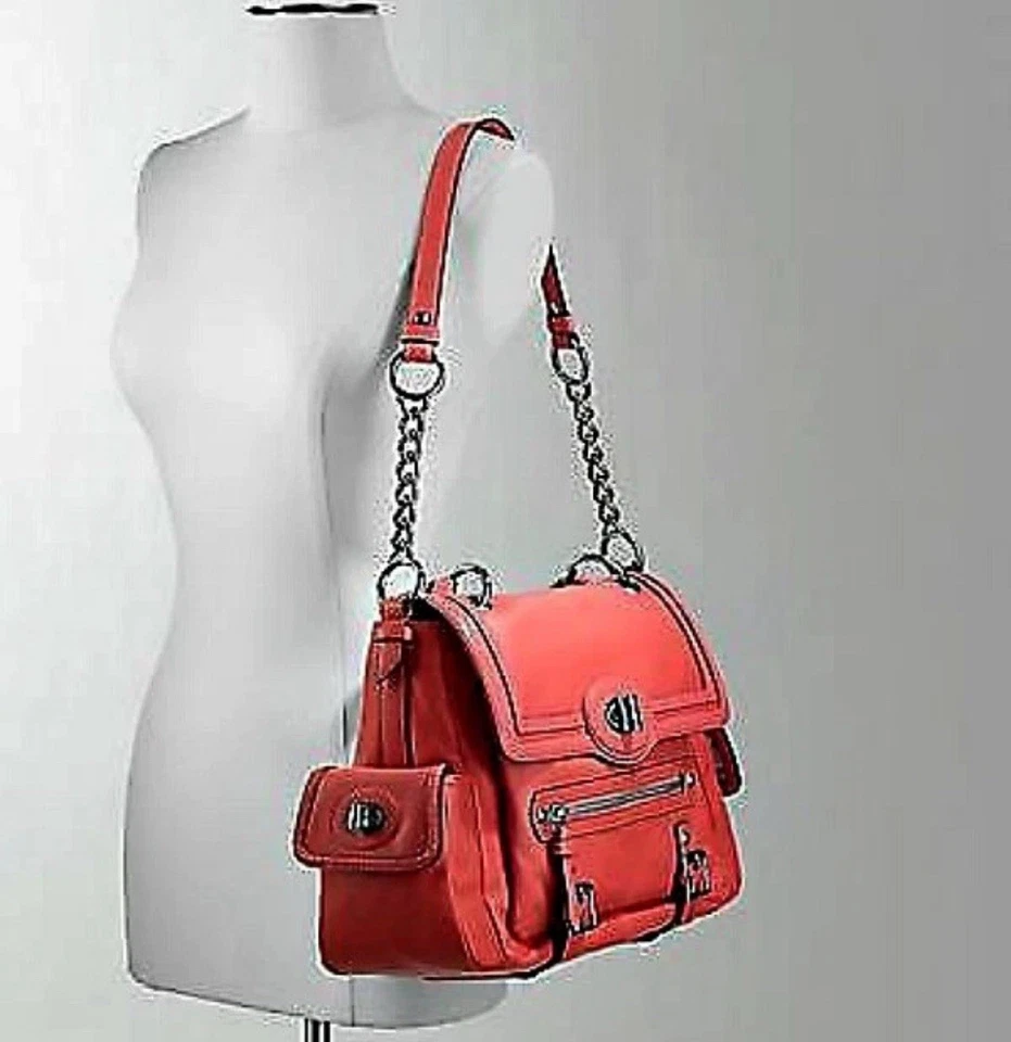 Coach Ltd Ed Sydney Melon Leather Convertible Top Handle Shoulder Bag Tote 14813 - Image 3 of 4