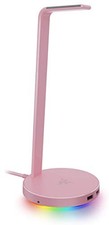 Razer Base Station V2 Chroma Quartz Pink Headphone Stand with 2-Port USB Hub and